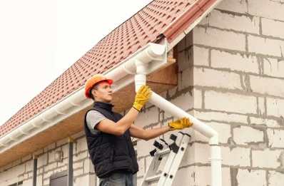 Pose et remplacement de gouttières à Blasimon